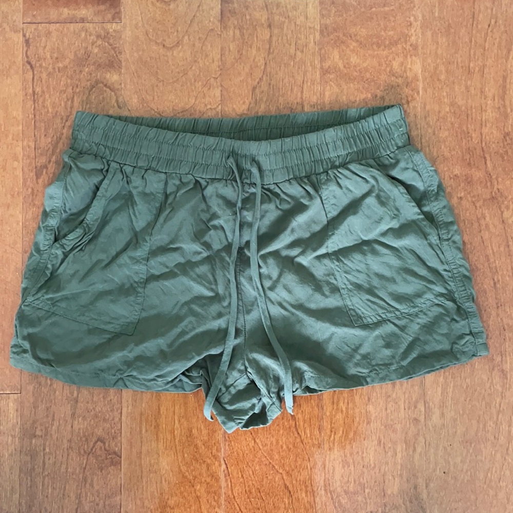 Olive green shorts